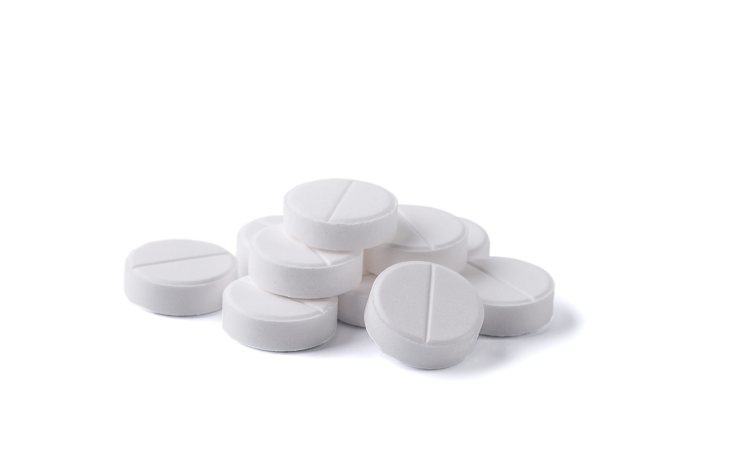 Pills isolated on white background